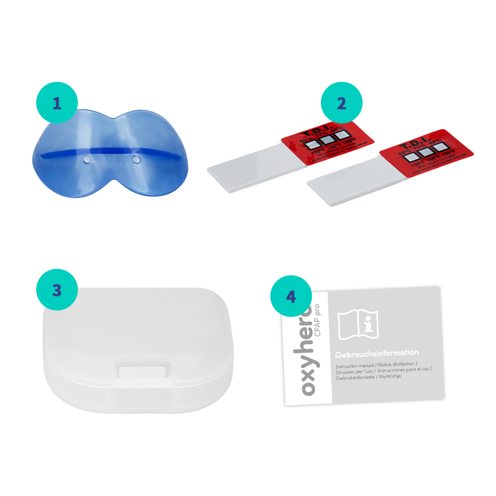 oxyhero CPAP pro -pakkaussisältö