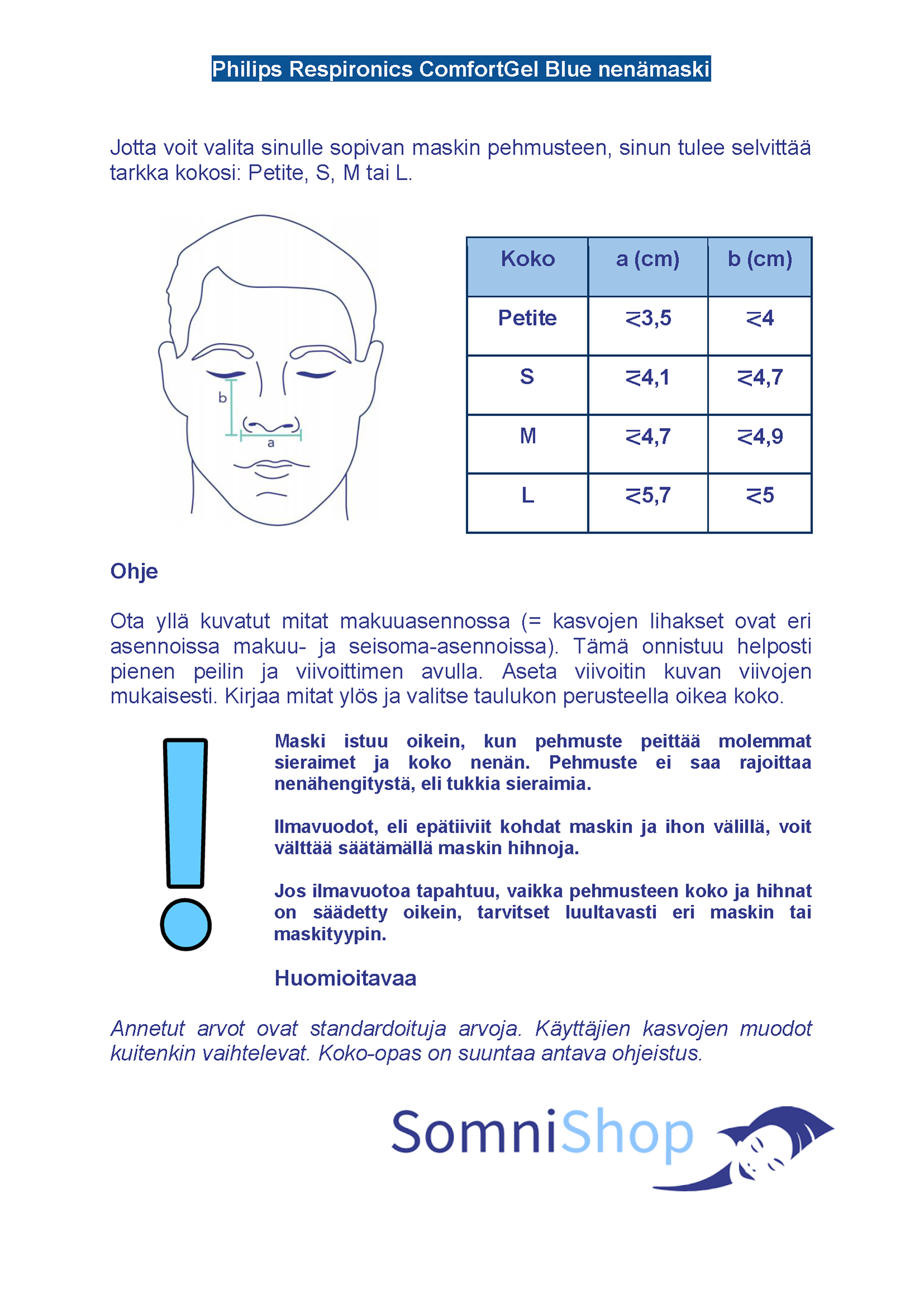 Size advizer