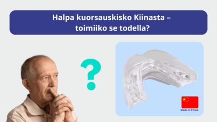 Halpa kuorsauskisko Kiinasta – toimiiko se todella?