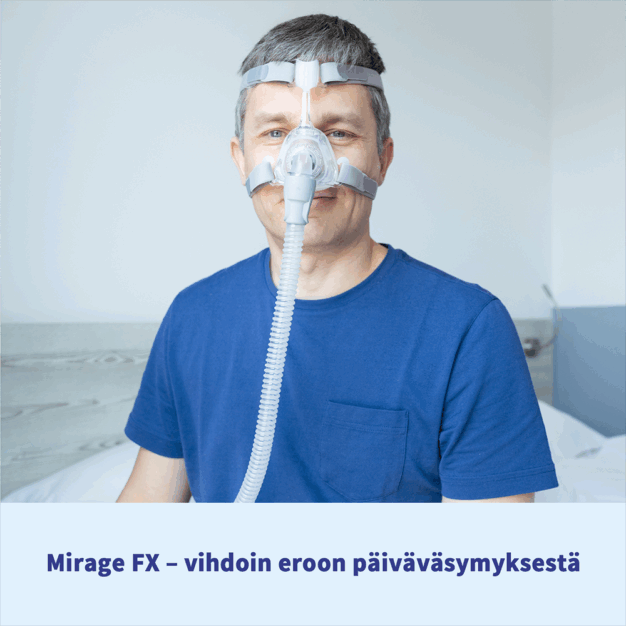 ResMed Mirage FX CPAP-Nasenmaske Frontalsicht