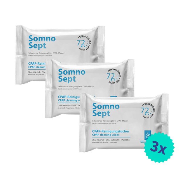 SomnoSept CPAP-puhdistuspyyhkeet monipakkaukset 3 kpl