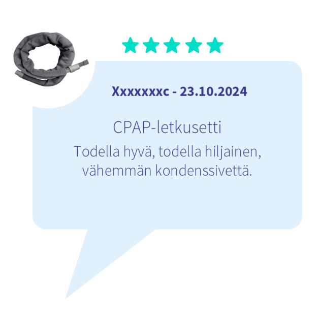 oxyhero CPAP-letkusetti kondenssiveden ehkaisyyn 10