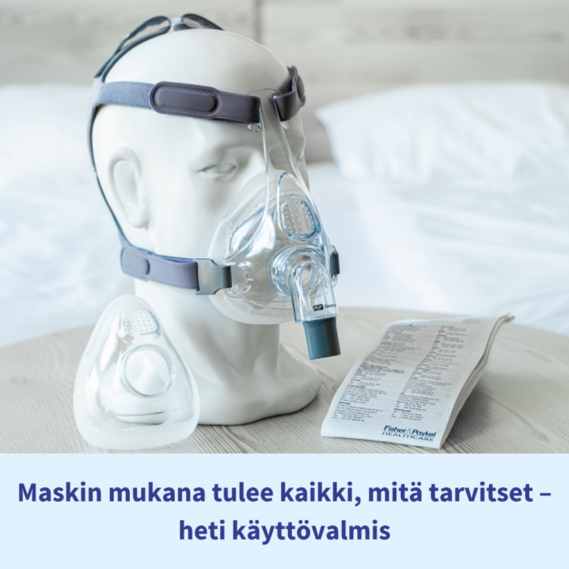 Fisher & Paykel Simplus CPAP-kokokasvomaski (1 pehmuste) IMG 7
