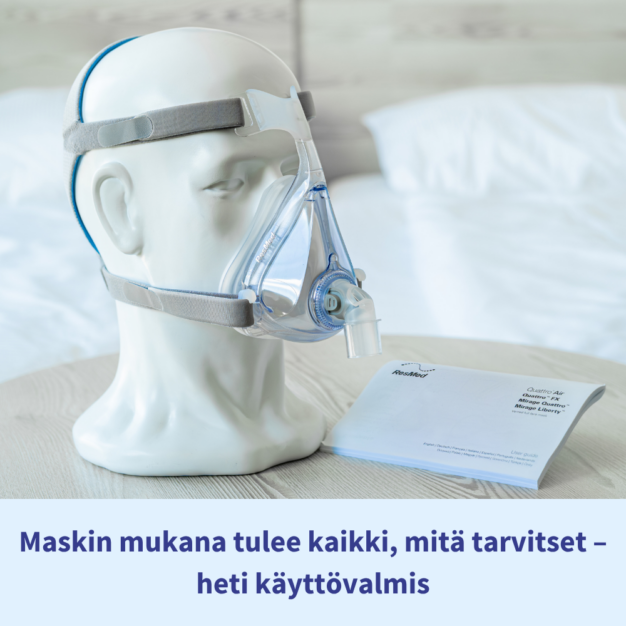 ResMed Quattro Air CPAP-kokokasvomaski IMG 8