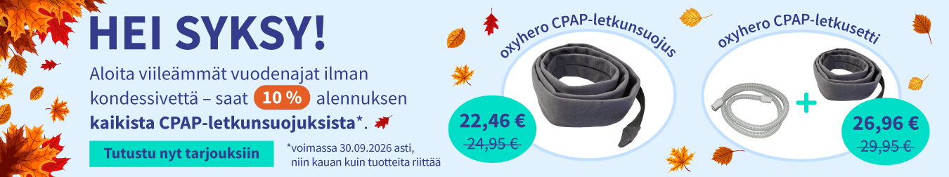 Alennus kaikista CPAP-letkunsuojuksista 01