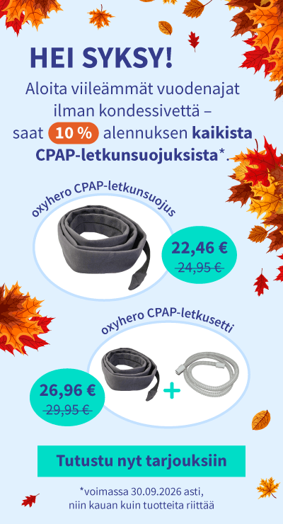 Alennus kaikista CPAP-letkunsuojuksista 05