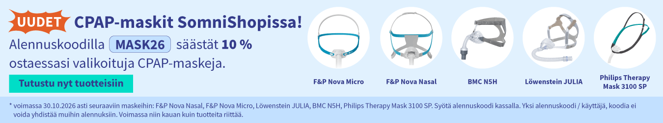 Alennus staessasi valikoituja CPAP-maskeja 04