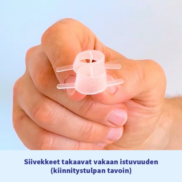 oxyhero push silmukkeet takaavat vakaan istuvuuden