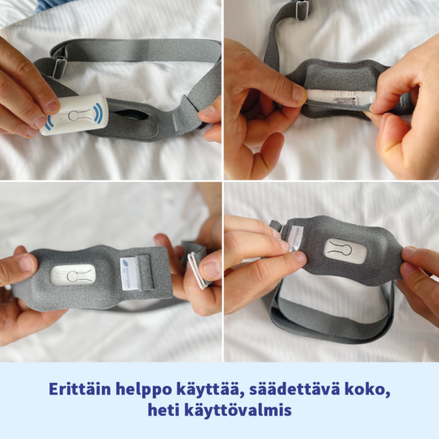 somnipax belt 2.0 - erittäin helppo käyttää ja säätää heti käyttövalmis