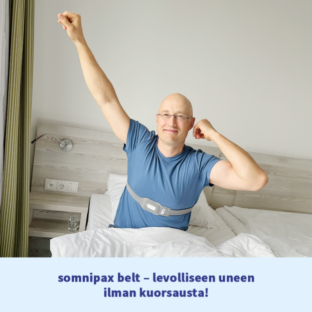 somnipax belt 2.0 - levolliseen uneen ilman kuorsausta